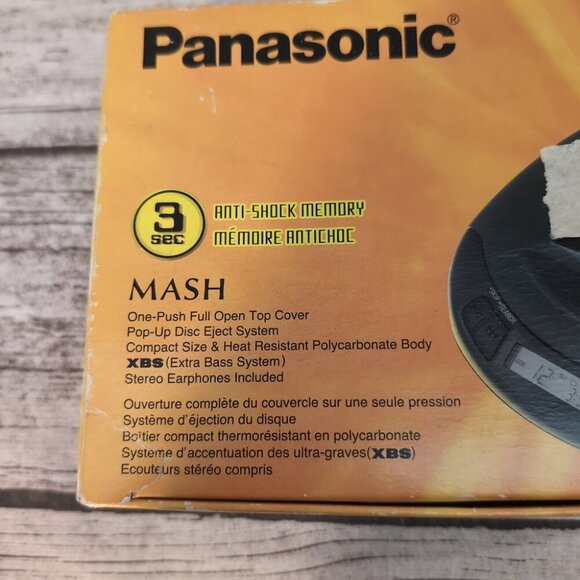 Panasonic SL-S200 Portable CD Player Black Vintage Made in Japan - Picture 3 of 13